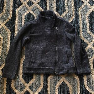 Loft motorcycle inspired sweater-coat